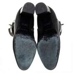 Hermes Black Leather Kelly Ankle Boots Size 37.5 For Women 15 Hermes Black Leather Kelly Ankle Boots Size 37.5 For Women -Deals Hermes Store luxury women hermes used shoes p436993 007