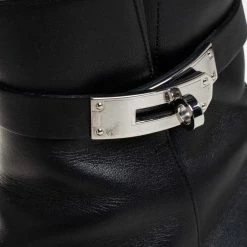 Hermes Black Leather Kelly Ankle Boots Size 37.5 For Women 16 Hermes Black Leather Kelly Ankle Boots Size 37.5 For Women -Deals Hermes Store luxury women hermes used shoes p436993 008