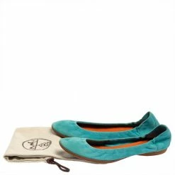 Hermes Blue Suede Ballet Flats Size 39 For Women -Deals Hermes Store luxury women hermes used shoes p437191 001