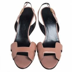 Hermes Beige Leather Legend Slingback Sandals Size 39 For Women -Deals Hermes Store luxury women hermes used shoes p437899 006