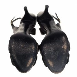 Hermes Black Leather Night Sandals Size 37.5 For Women -Deals Hermes Store luxury women hermes used shoes p442473 001