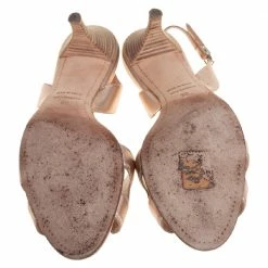 Hermes Metallic Bronze Leather Night Slingback Sandals Size 36 For Women -Deals Hermes Store luxury women hermes used shoes p448697 006