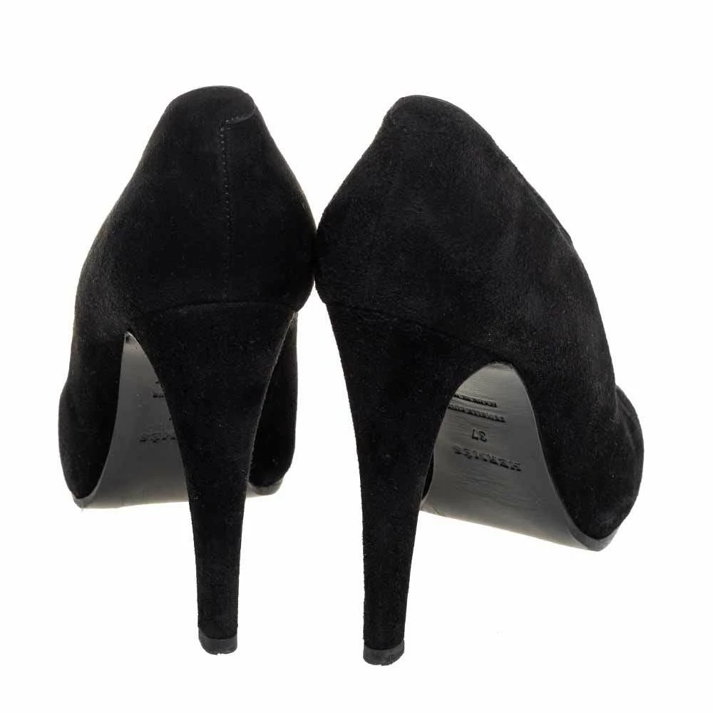 Hermes Black Suede Florida Pumps Size 37 For Women 7 Hermes Black Suede Florida Pumps Size 37 For Women - Image 5