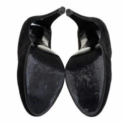 Hermes Black Suede Florida Pumps Size 37 For Women 15 Hermes Black Suede Florida Pumps Size 37 For Women -Deals Hermes Store luxury women hermes used shoes p450797 003