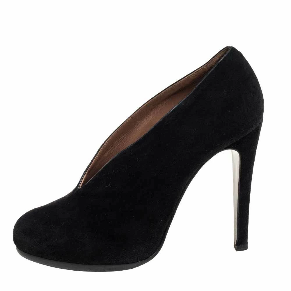 Hermes Black Suede Florida Pumps Size 37 For Women 4 Hermes Black Suede Florida Pumps Size 37 For Women - Image 2