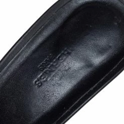 Hermes Black Leather Mona Slide Sandals Size 41 For Women -Deals Hermes Store luxury women hermes used shoes p458683 001