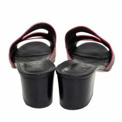 Hermes Black Leather Mona Slide Sandals Size 41 For Women -Deals Hermes Store luxury women hermes used shoes p458683 003