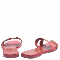 Hermes Two Tone Leather Oran Flats Size 36 For Women -Deals Hermes Store luxury women hermes used shoes p459848 004