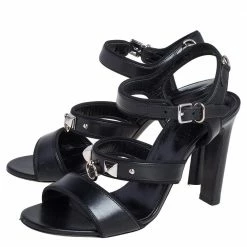 Hermes Black Leather Collier De Chien Sandals Size 38 For Women -Deals Hermes Store luxury women hermes used shoes p473236 001