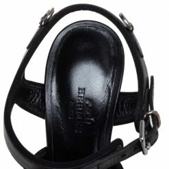 Hermes Black Leather Collier De Chien Sandals Size 38 For Women -Deals Hermes Store luxury women hermes used shoes p473236 004