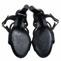 Hermes Black Leather Collier De Chien Sandals Size 38 For Women -Deals Hermes Store luxury women hermes used shoes p473236 007