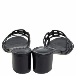 Hermes Black Leather Tandem Slide Sandals Size 37 For Women 14 Hermes Black Leather Tandem Slide Sandals Size 37 For Women -Deals Hermes Store luxury women hermes used shoes p473758 005