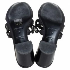 Hermes Black Leather Tandem Slide Sandals Size 37 For Women 15 Hermes Black Leather Tandem Slide Sandals Size 37 For Women -Deals Hermes Store luxury women hermes used shoes p473758 006