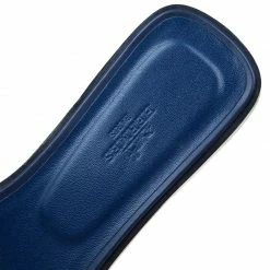 Hermes Navy Blue Leather Oran Sandals Size 39 For Women -Deals Hermes Store luxury women hermes used shoes p47454 009