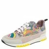 Hermes Multicolor Print Canvas And Suede Stadium Low Top Sneakers Size 37 For Women -Deals Hermes Store luxury women hermes used shoes p475210 001