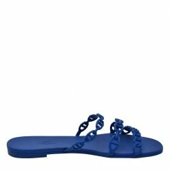Hermes Blue Rubber D'ancre Chaine Rivage Flat Sandals EU 40 For Women -Deals Hermes Store luxury women hermes used shoes p483297 011