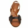 Hermes Brown Leather Night Slingback Sandals Size EU 39 For Women