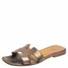 Hermes Hermés Bronze Leather Oran Sandals Size 39 For Women 1 Hermes Hermés Bronze Leather Oran Sandals Size 39 For Women -Deals Hermes Store luxury women hermes used shoes p486353 004