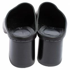 Hermes Black Leather Trot Mule Sandals Size 38.5 For Women -Deals Hermes Store luxury women hermes used shoes p489849 003