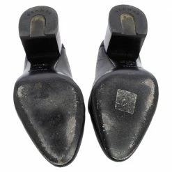 Hermes Black Leather Trot Mule Sandals Size 38.5 For Women -Deals Hermes Store luxury women hermes used shoes p489849 007