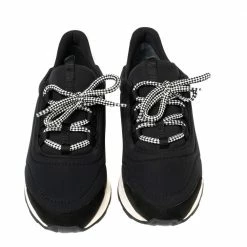 Hermes Hermés Black/White Fabric And Leather Miles Low Top Sneakers Size 38 For Women 12 Hermes Hermés Black/White Fabric And Leather Miles Low Top Sneakers Size 38 For Women -Deals Hermes Store luxury women hermes used shoes p491834 006