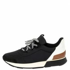 Hermes Hermés Black/White Fabric And Leather Miles Low Top Sneakers Size 38 For Women 11 Hermes Hermés Black/White Fabric And Leather Miles Low Top Sneakers Size 38 For Women -Deals Hermes Store luxury women hermes used shoes p491834 009