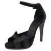 Hermes Black Suede Embellished Ankle Strap Sandals Size 38.5 For Women 2 Hermes Black Suede Embellished Ankle Strap Sandals Size 38.5 For Women -Deals Hermes Store luxury women hermes used shoes p495078 008