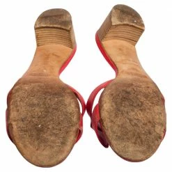 Hermes Rose Epsom Leather Oasis Slide Sandals Size 38 For Women -Deals Hermes Store luxury women hermes used shoes p496909 001