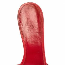 Hermes Rose Epsom Leather Oasis Slide Sandals Size 38 For Women -Deals Hermes Store luxury women hermes used shoes p496909 009