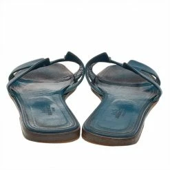 Hermes Green Leather Oran Flats Sandals Size 38 For Women 14 Hermes Green Leather Oran Flats Sandals Size 38 For Women -Deals Hermes Store luxury women hermes used shoes p505855 003