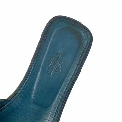 Hermes Green Leather Oran Flats Sandals Size 38 For Women 16 Hermes Green Leather Oran Flats Sandals Size 38 For Women -Deals Hermes Store luxury women hermes used shoes p505855 005