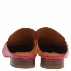 Hermes Pink Leather Tuileries Block Heel Mules Size 39 For Women -Deals Hermes Store luxury women hermes used shoes p519567 006