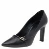 Hermes Black Leather Pointed Toe Pumps Size 38 For Women -Deals Hermes Store luxury women hermes used shoes p526591 001