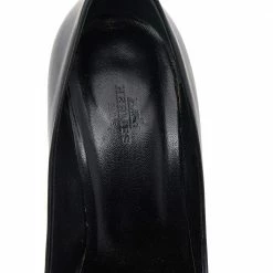 Hermes Black Leather Pointed Toe Pumps Size 38 For Women -Deals Hermes Store luxury women hermes used shoes p526591 009