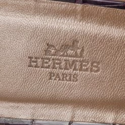 Hermes Purple Croc Patent Leather Embossed Oran Flat Sandals 39 For Women -Deals Hermes Store luxury women hermes used shoes p527712 005