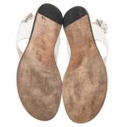 Hermes Hermès White Leather Kola Thong Flat Slingback Sandals Size 37.5 For Women 15 Hermes Hermès White Leather Kola Thong Flat Slingback Sandals Size 37.5 For Women -Deals Hermes Store luxury women hermes used shoes p532143 008