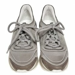 Hermes Multicolor Neoprene And Leather Miles Lace Up Sneakers Size 38 For Women -Deals Hermes Store luxury women hermes used shoes p533432 009