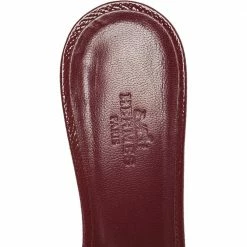 Hermes Burgundy Patent Leather Oasis Sandals Size 37 For Women -Deals Hermes Store luxury women hermes used shoes p551997 005