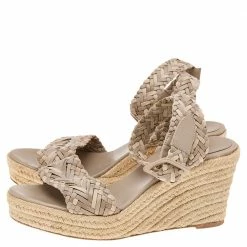 Hermes Beige Leather And Suede Sofia Espadrille Wedge Sandals Size 41 For Women 13 Hermes Beige Leather And Suede Sofia Espadrille Wedge Sandals Size 41 For Women -Deals Hermes Store luxury women hermes used shoes p559716 004
