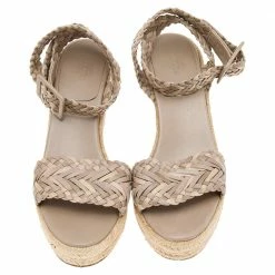 Hermes Beige Leather And Suede Sofia Espadrille Wedge Sandals Size 41 For Women 12 Hermes Beige Leather And Suede Sofia Espadrille Wedge Sandals Size 41 For Women -Deals Hermes Store luxury women hermes used shoes p559716 006