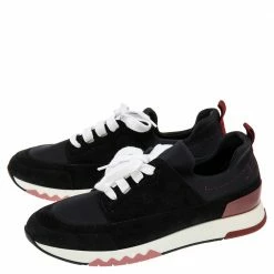 Hermes Black Nylon And Suede Stadium Low Top Sneakers Size 40 For Women -Deals Hermes Store luxury women hermes used shoes p563093 001