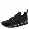 Hermes Hermés Black Neoprene, Leather And Suede Low-Top Sneakers Size 40 For Women -Deals Hermes Store luxury women hermes used shoes p570556 002