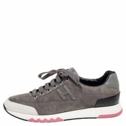 Hermes Grey Suede Trial Low-Top Sneakers Size 38 For Women 11 Hermes Grey Suede Trial Low-Top Sneakers Size 38 For Women -Deals Hermes Store luxury women hermes used shoes p574321 003