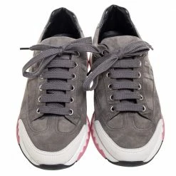 Hermes Grey Suede Trial Low-Top Sneakers Size 38 For Women 12 Hermes Grey Suede Trial Low-Top Sneakers Size 38 For Women -Deals Hermes Store luxury women hermes used shoes p574321 005