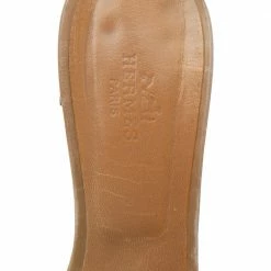 Hermes Beige Leather Oasis Slide Sandals Size 39 For Women -Deals Hermes Store luxury women hermes used shoes p574338 004