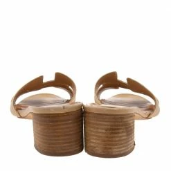 Hermes Beige Leather Oasis Slide Sandals Size 39 For Women -Deals Hermes Store luxury women hermes used shoes p574338 006