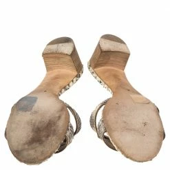 Hermes Beige Python Leather Oasis Sandals Size 38 For Women -Deals Hermes Store luxury women hermes used shoes p577600 002