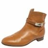 Hermes Tan Leather Neo Ankle Boots Size 39 For Women -Deals Hermes Store luxury women hermes used shoes p582472 003