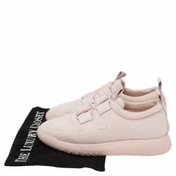 Hermes Light Pink Mesh And Leather Team Sneakers Size 36 For Women -Deals Hermes Store luxury women hermes used shoes p596362 004