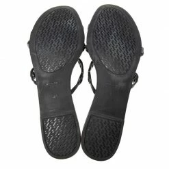 Hermes Black Rubber Chaine D'Ancre Rivage Slide Sandals Size 40 For Women -Deals Hermes Store luxury women hermes used shoes p598760 1645592748 008